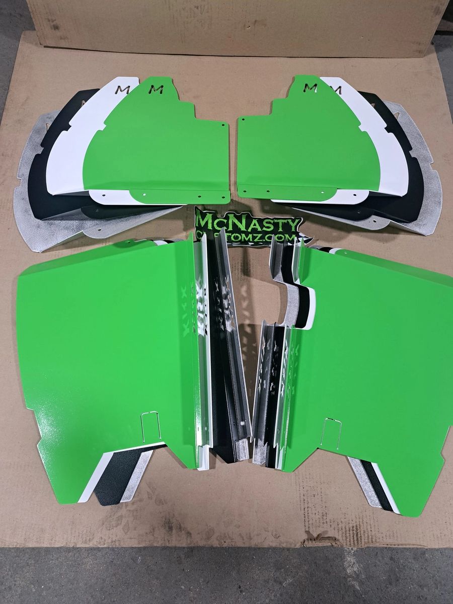 KRX 1000 aluminum rear mud guards